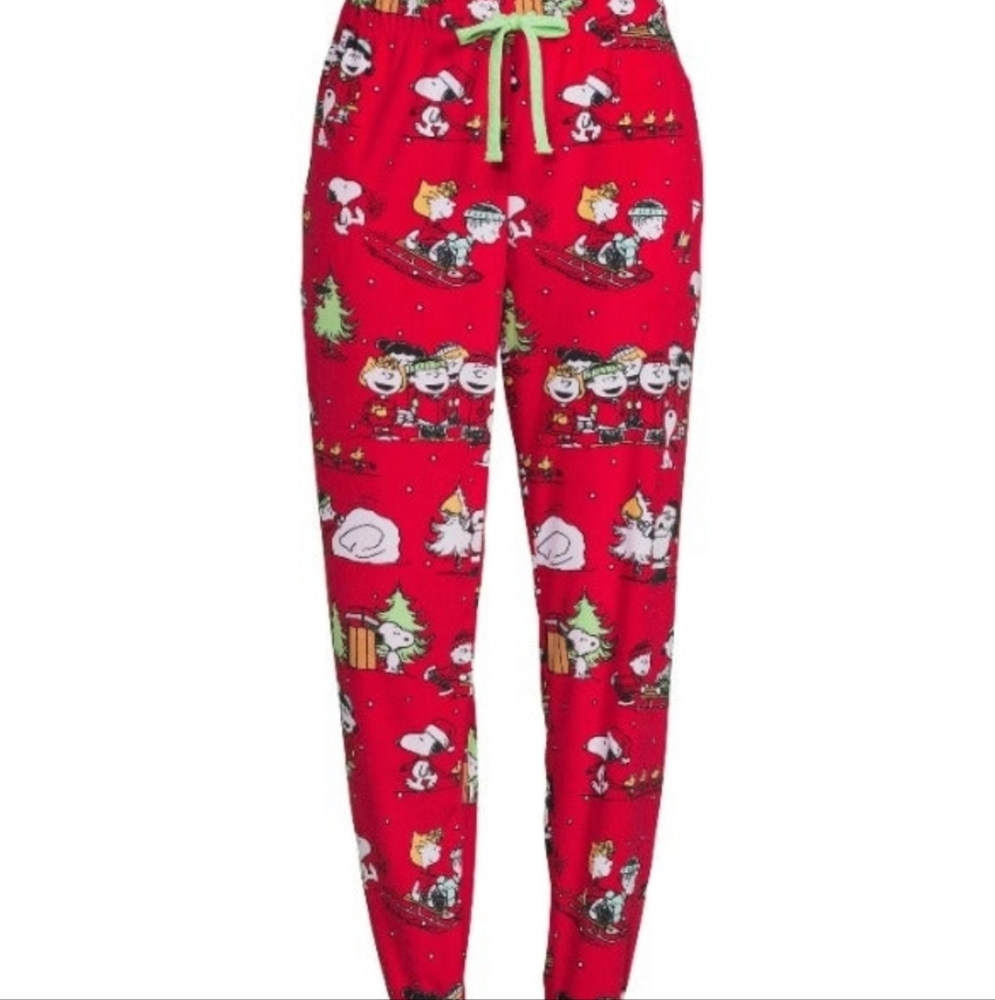 Peanuts Holiday Sleep Joggers Size 2X NWT